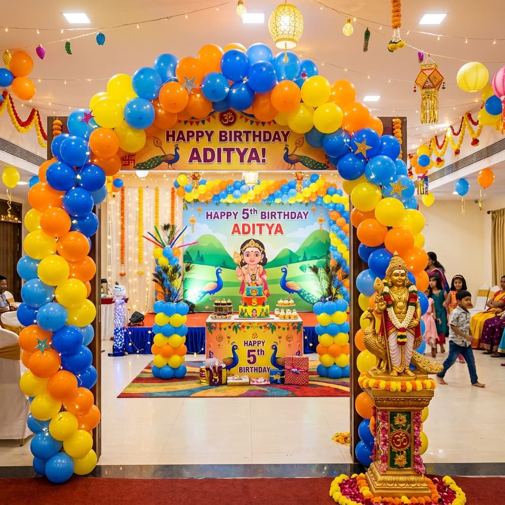 Murugan Kids Birthday Stage